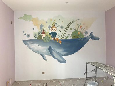 龙山手绘墙的特点及优势。